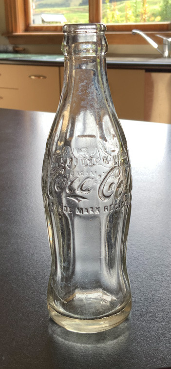 vintage Coke Coca Cola in relief bottle Probably New Zealand